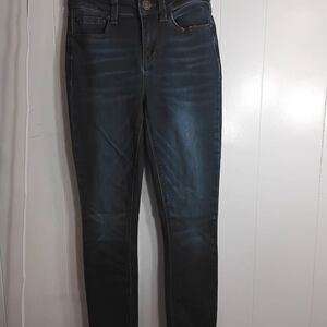 Indigo Rein Women's Deep Blue Skinny Jeans